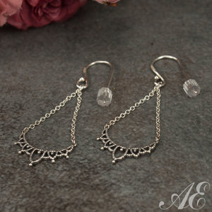 -Sterling silver earrings